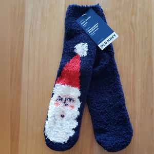 NWT'S Women's Fuzzy Santa Socks